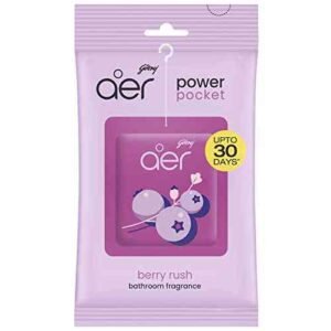 Godrej Aer Power Pocket Bathroom Fragrance – Berry Rush 10G