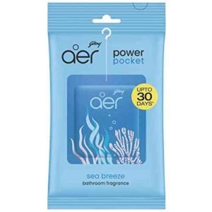 Godrej Aer Power Pocket Bathroom Fragrance – Sea Breeze 10G