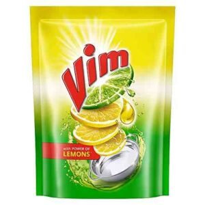 Vim Dishwash Liquid Gel Lemon 500 ml Pouch