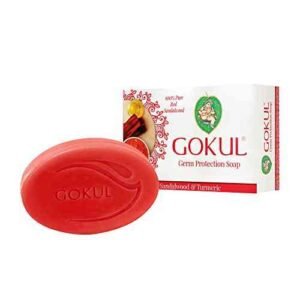 Gokul Red Sandal   Turmiric Soap 75g